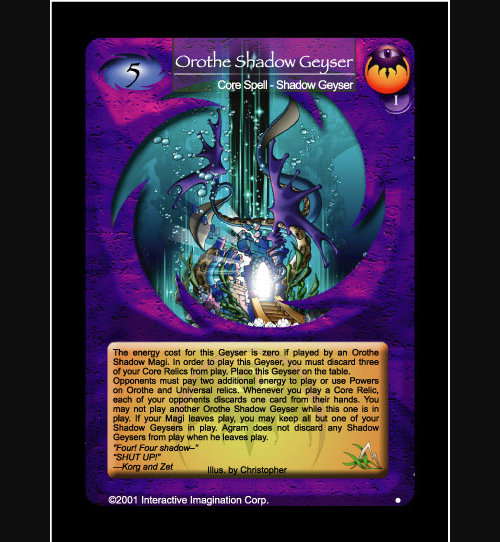 Orothe Shadow Geyser